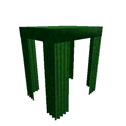 Canopy Curtains - Green Velvet Double