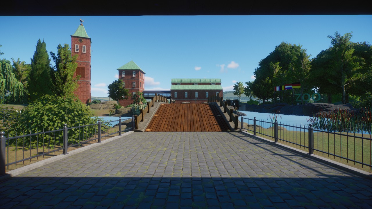 European zoo entrance