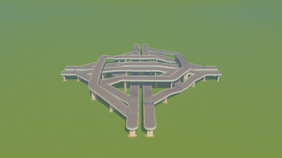 4 LANE HIGHWAY INTERSECTION preview