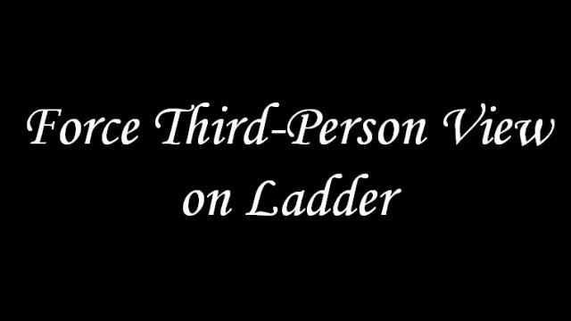 Force Third-Person View on Ladder