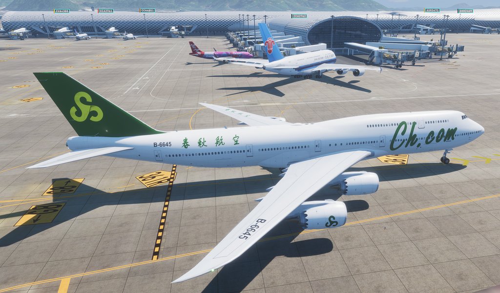 Spring Airlines 747-8I Livery