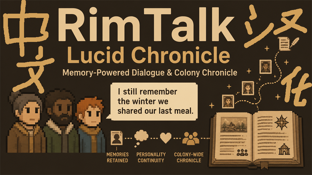 RimTalk Lucid Chronicle汉化 mod preview for RimWorld