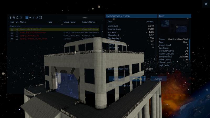 Over-Lake Base Shell