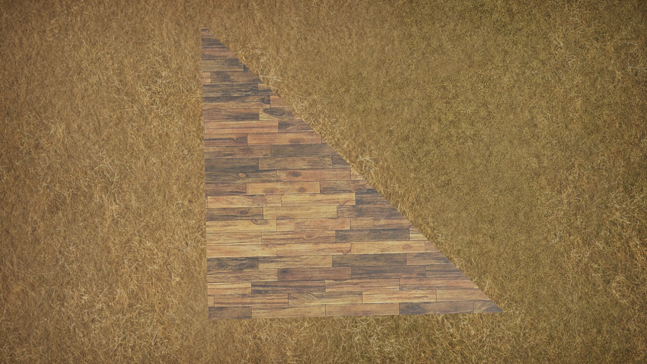 Rough Wood Floor Bottom Left Corner 4x4 Grid Version