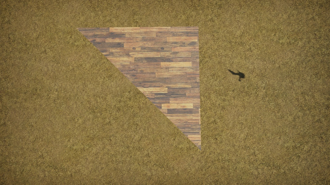 Rough Wood Floor Top Right Corner 4x4 Grid Version