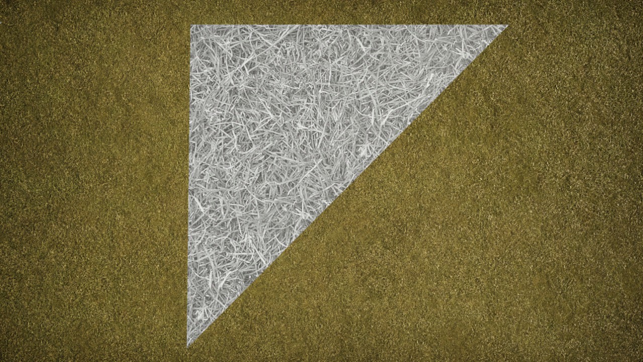 B&W Grass Top Left 4x4 Grid Version