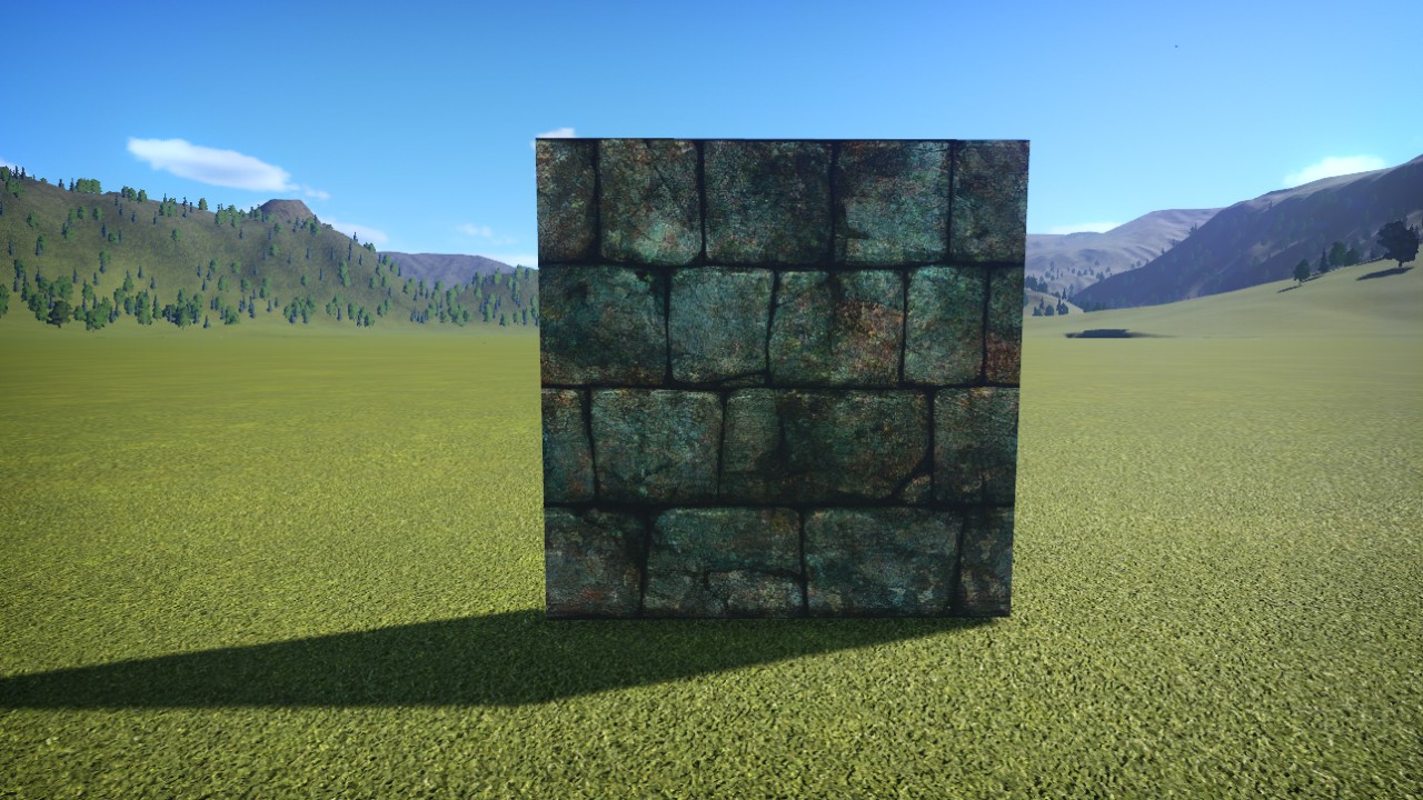 2 meter grimey wall