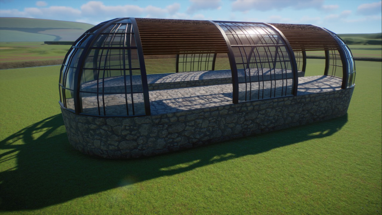 monorail station cover