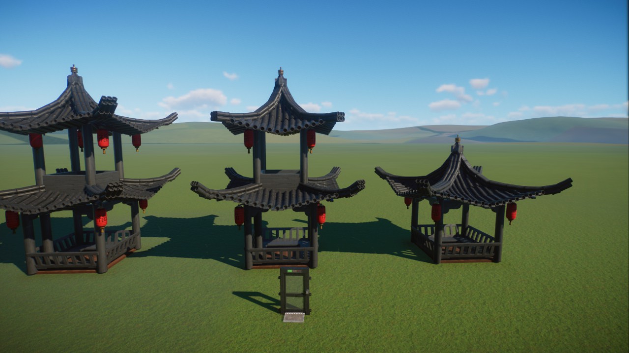 Ancient Chinese architecture 四角亭