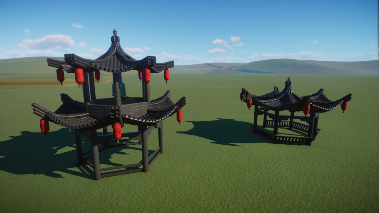 Ancient Chinese architecture 六角亭