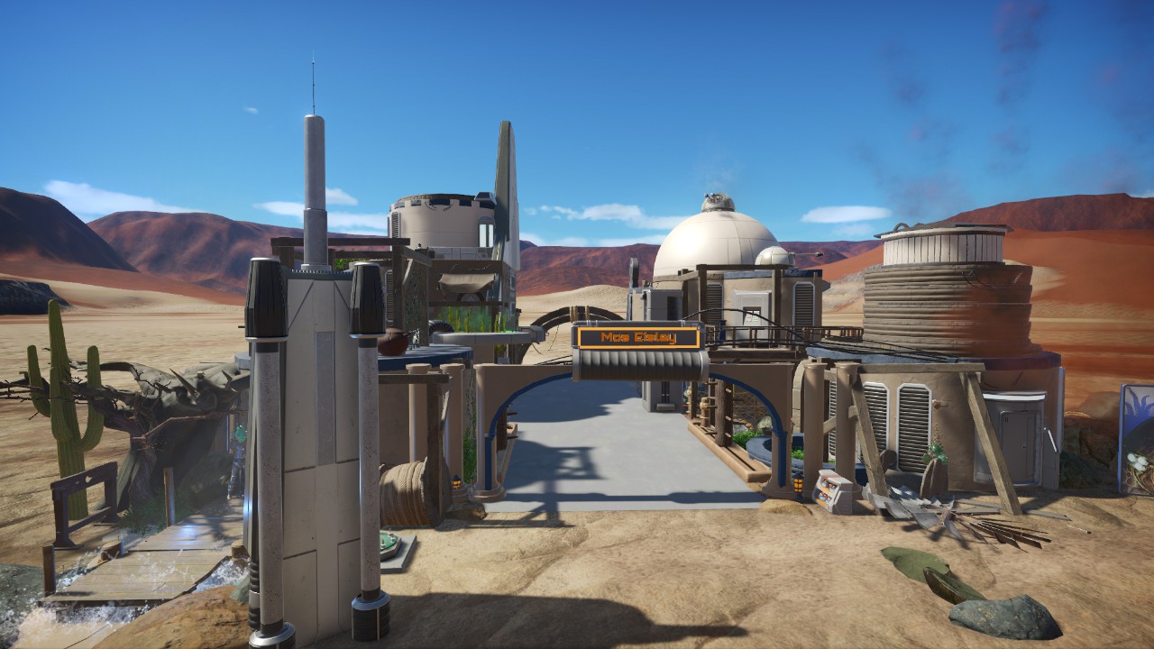 Star Wars Entrance Spaceport Shops Mos Eisley