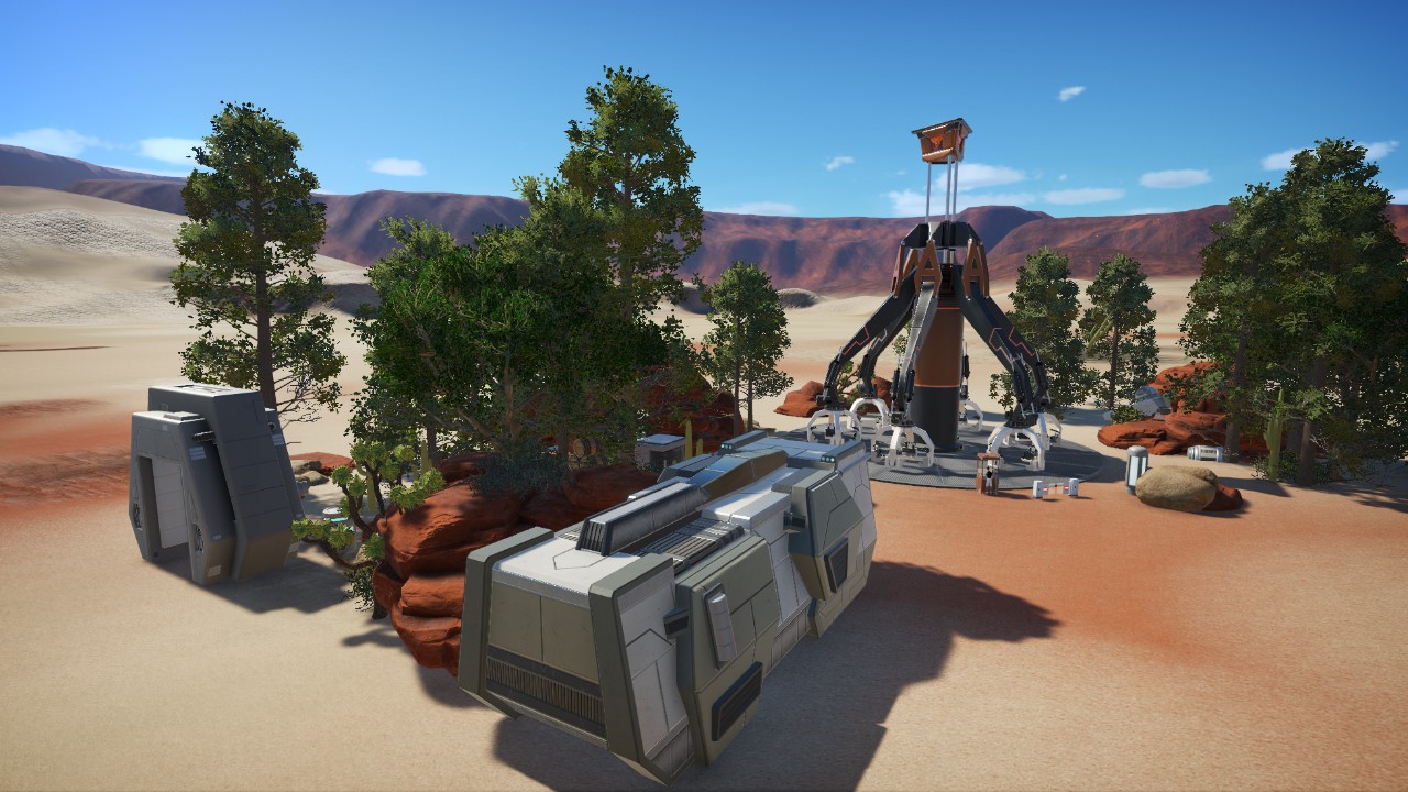 Sci-fi Forge Ride with Scenery