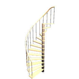 Spiral Staircase Oak Light + Bark