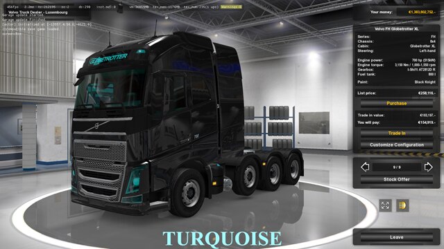 Tinting glasses and headlights(without windshield) V1.43 (TURQUOISE)