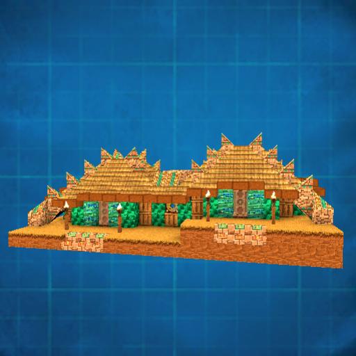 2-room Mayan hut