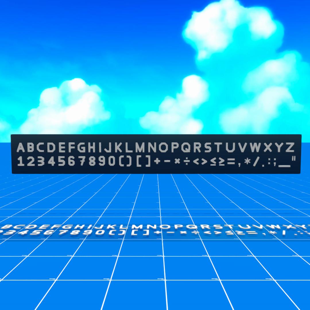 3cm Alphabet Set