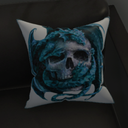 Dragon & Skull Pillow