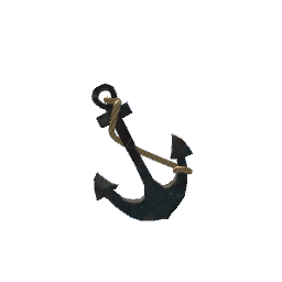 Anchor (Standing Decor) - Aged Metal
