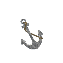 Anchor (Standing Decor) - Worn Gray Paint