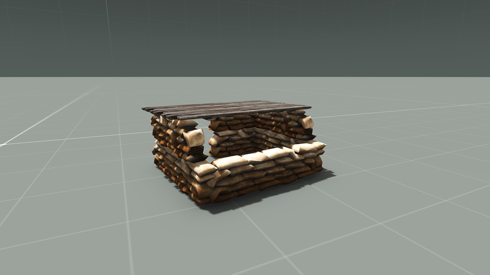 Sandbag bunker