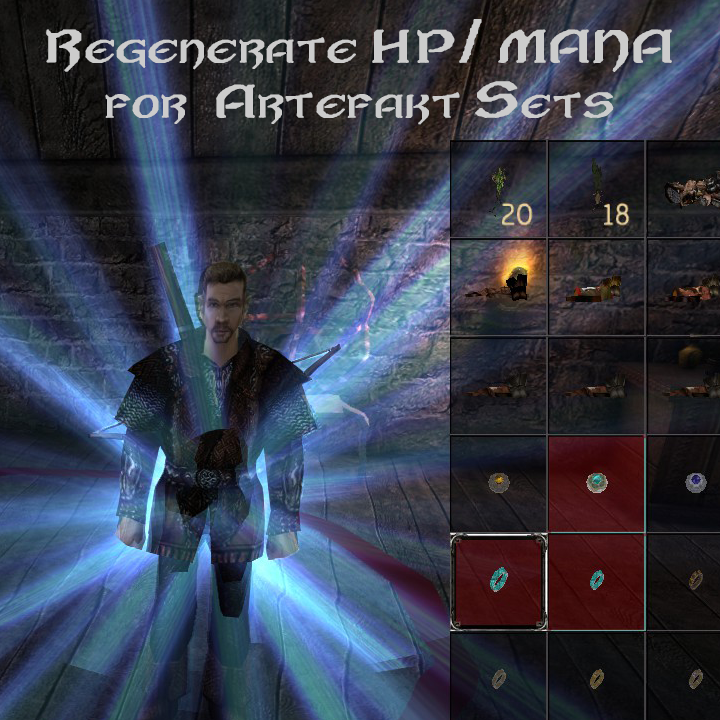 Regenerate MANA / HP for Artefakt Sets