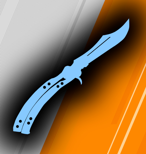 Icon Knife Butterfly Light Blue | CS 2