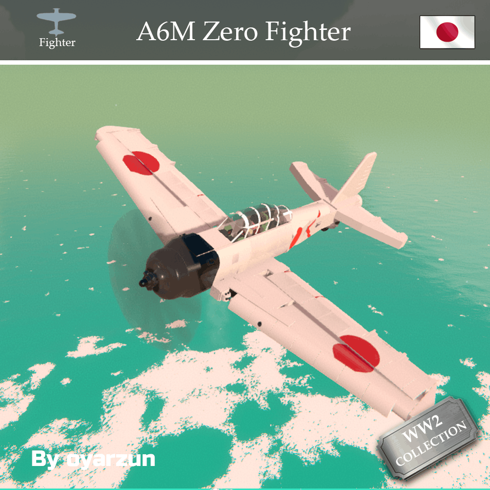 Mitsubishi A6M Zero Fighter Plane