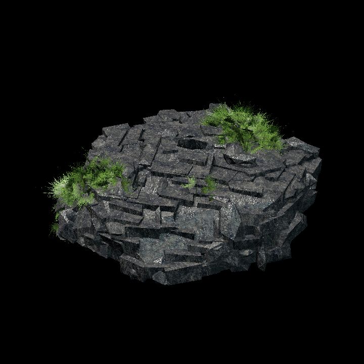 Jungle Ruins - rubble or rock 11