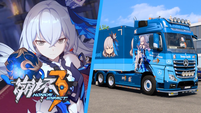 Mercedes Actros MP4 Bronya Zaychik (Herrscher of Reason) - Honkai Impact 3 [Combo Skin]