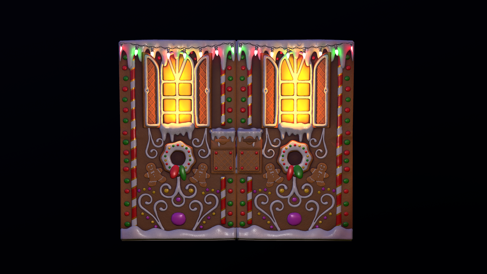 Gingerbread Double Door
