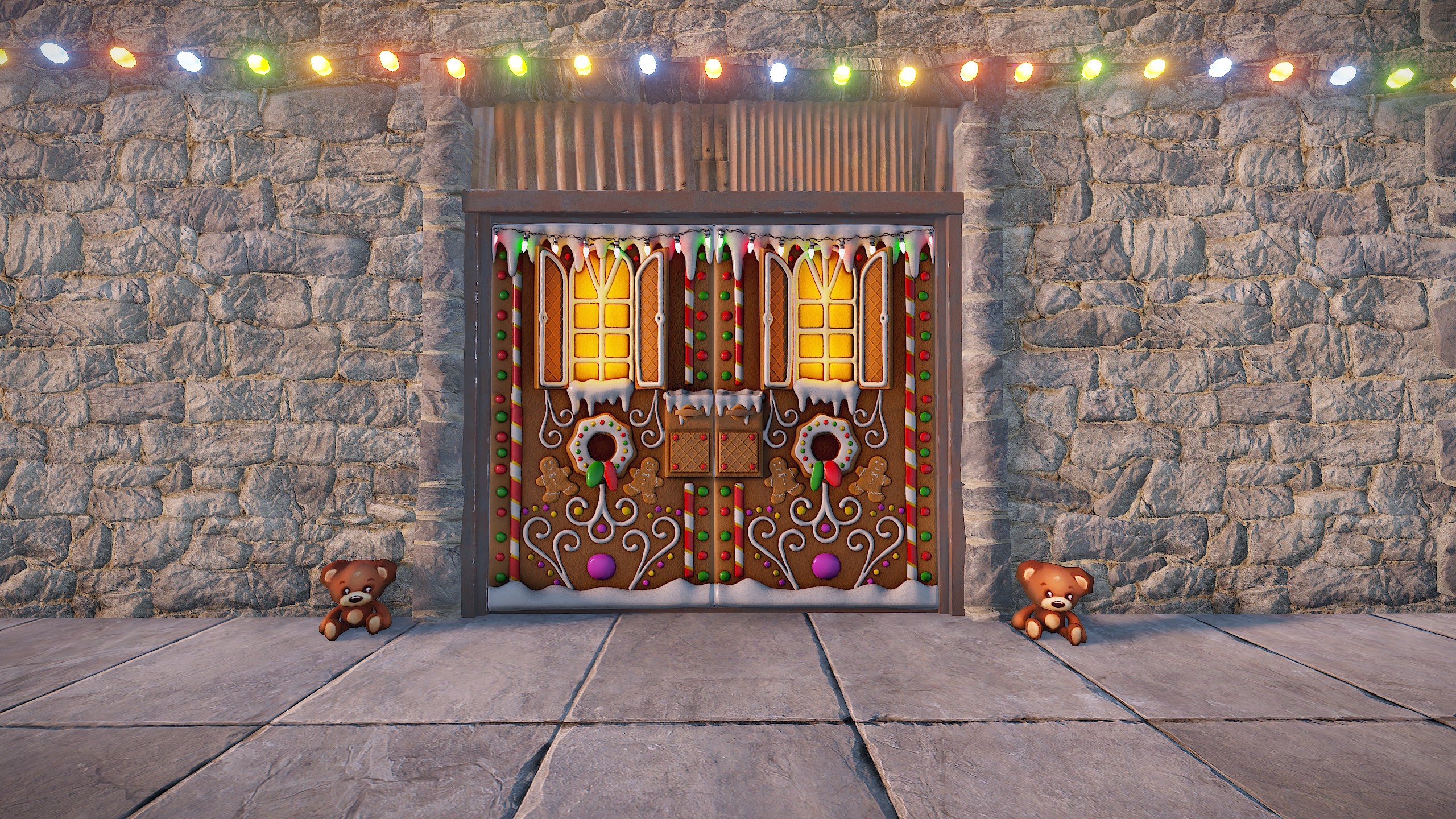 Gingerbread Double Door