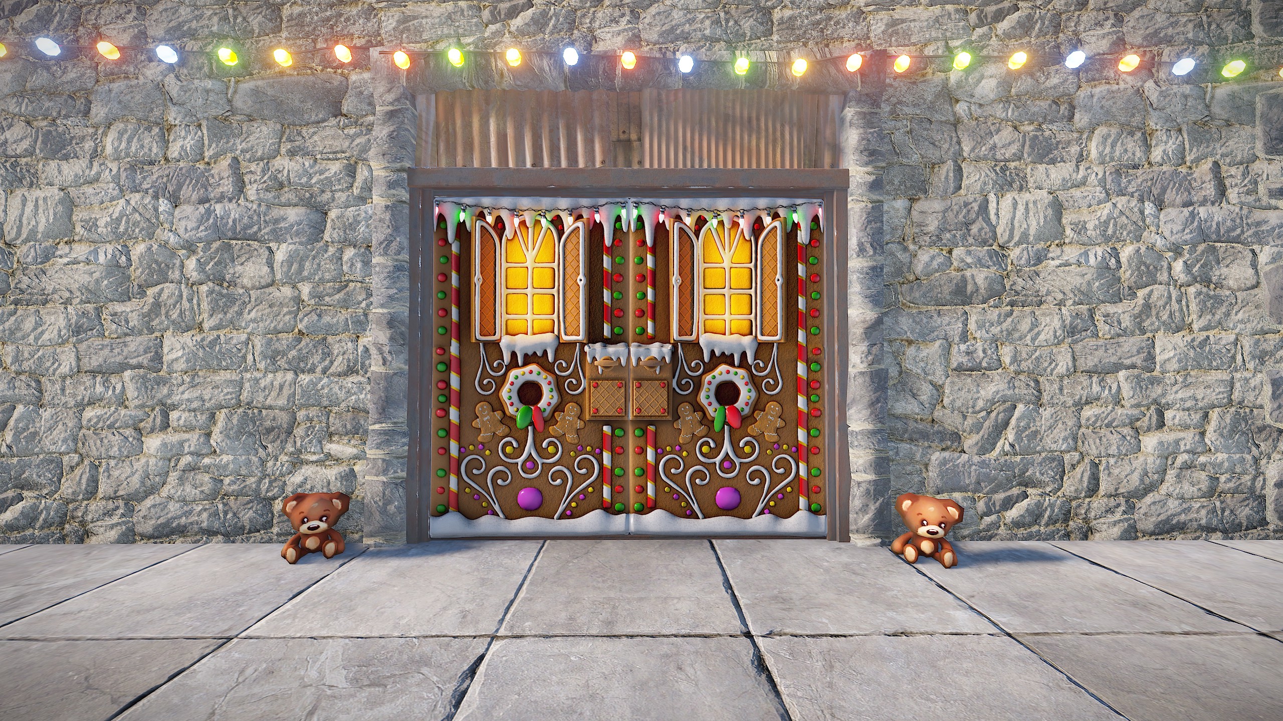 Gingerbread Double Door