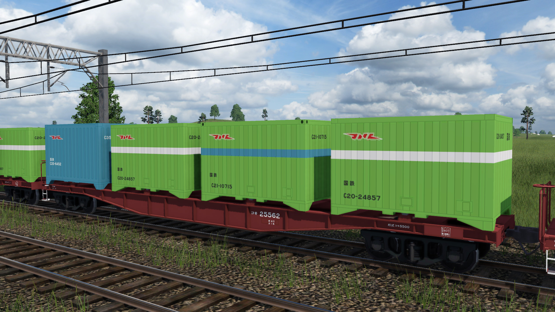 Steamワークショップ::日本国鉄 コキ5000・5500形 コンテナ車
