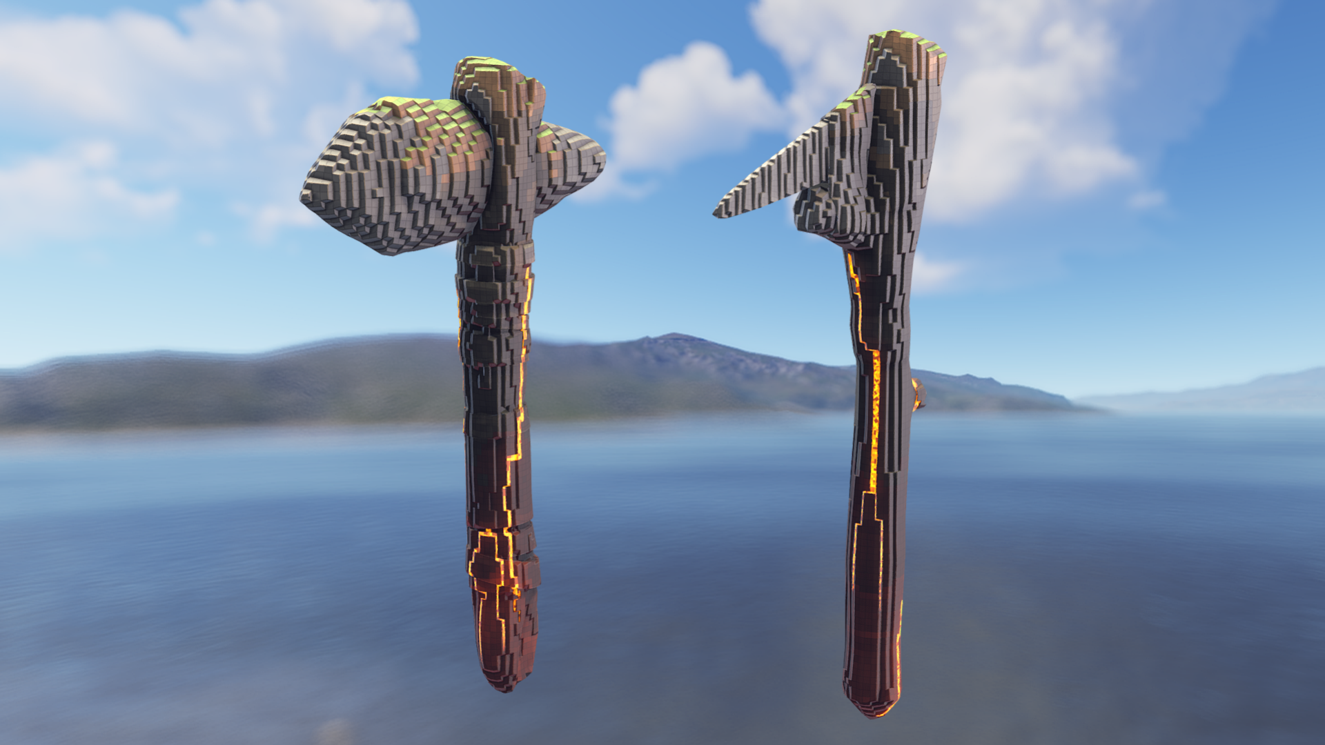 Pixel Stone Hatchet
