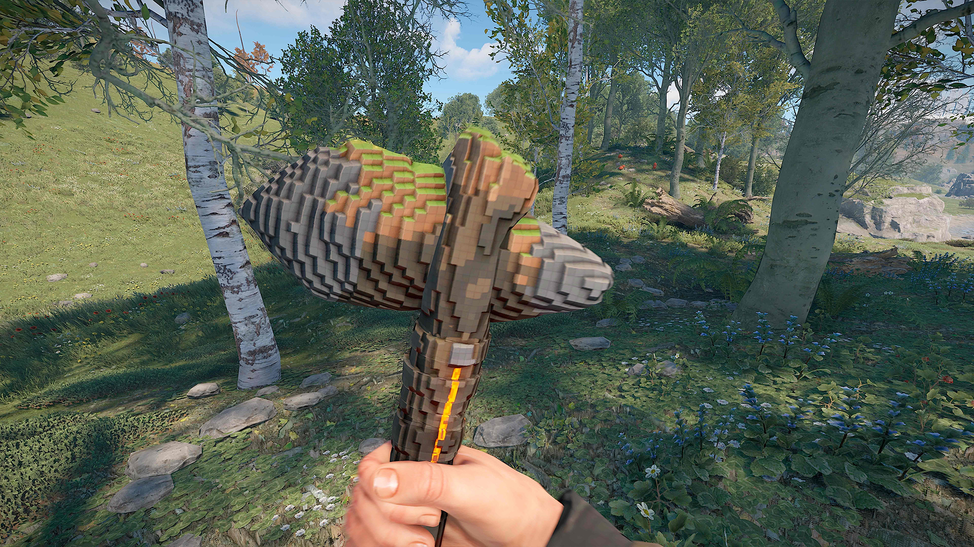 Pixel Stone Hatchet