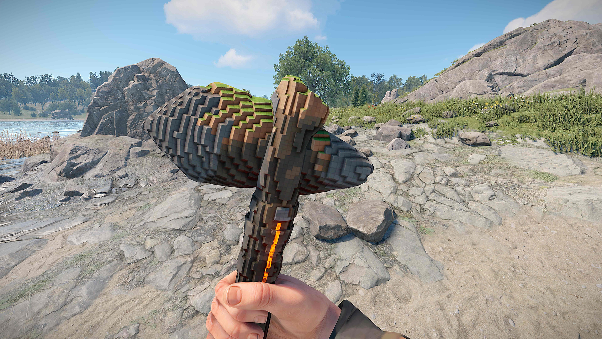 Pixel Stone Hatchet