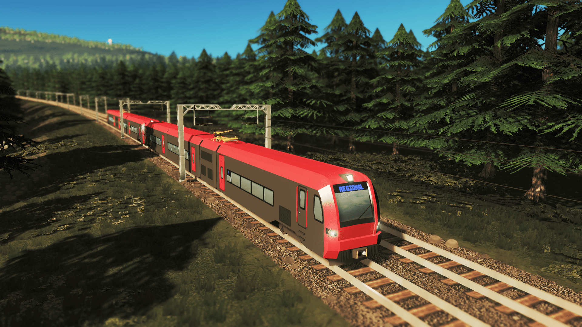 Generic Regional EMU - 100m (Contemporary Red)