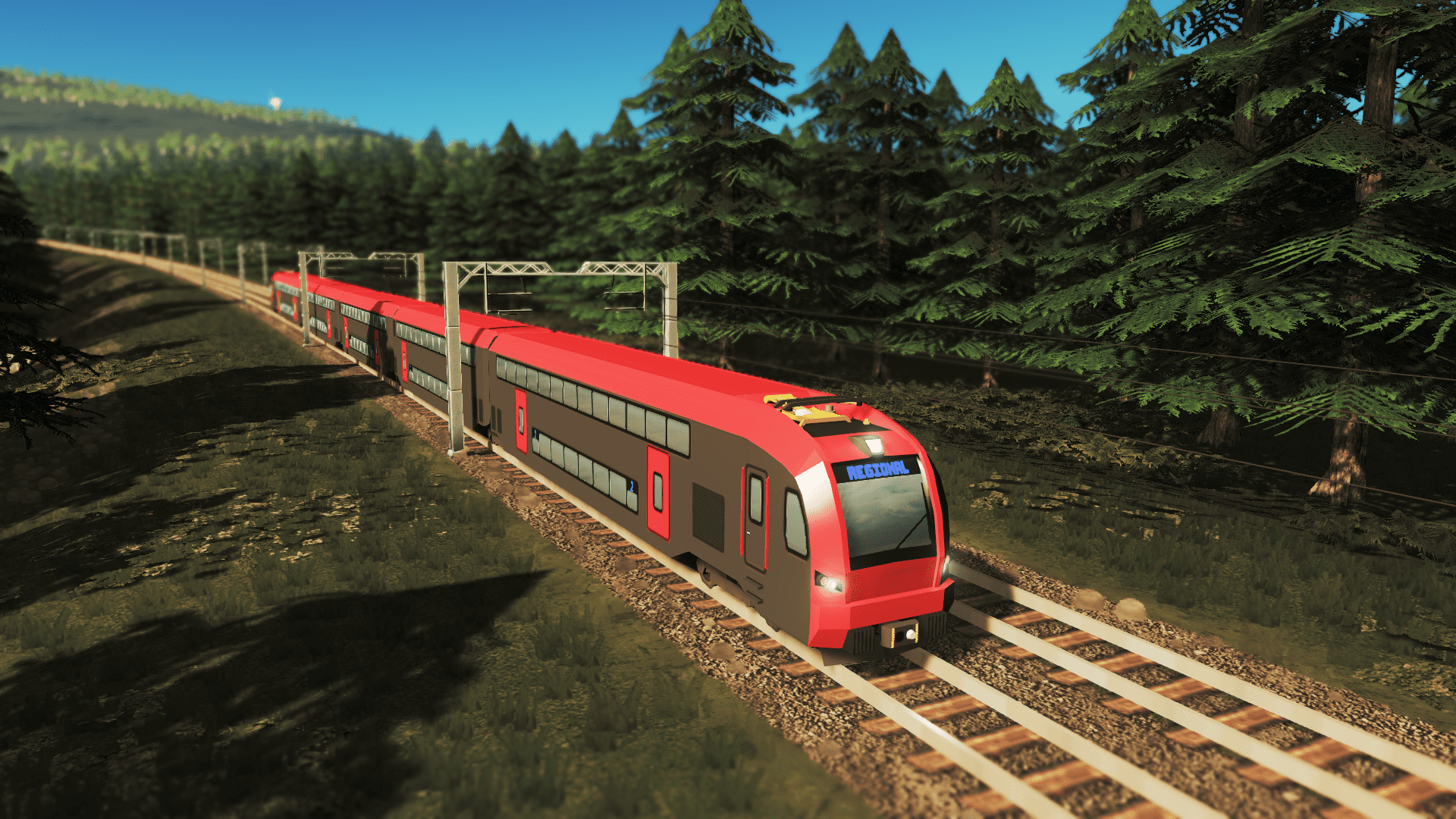 Generic Regional DD EMU - 95m (Contemporary Red)