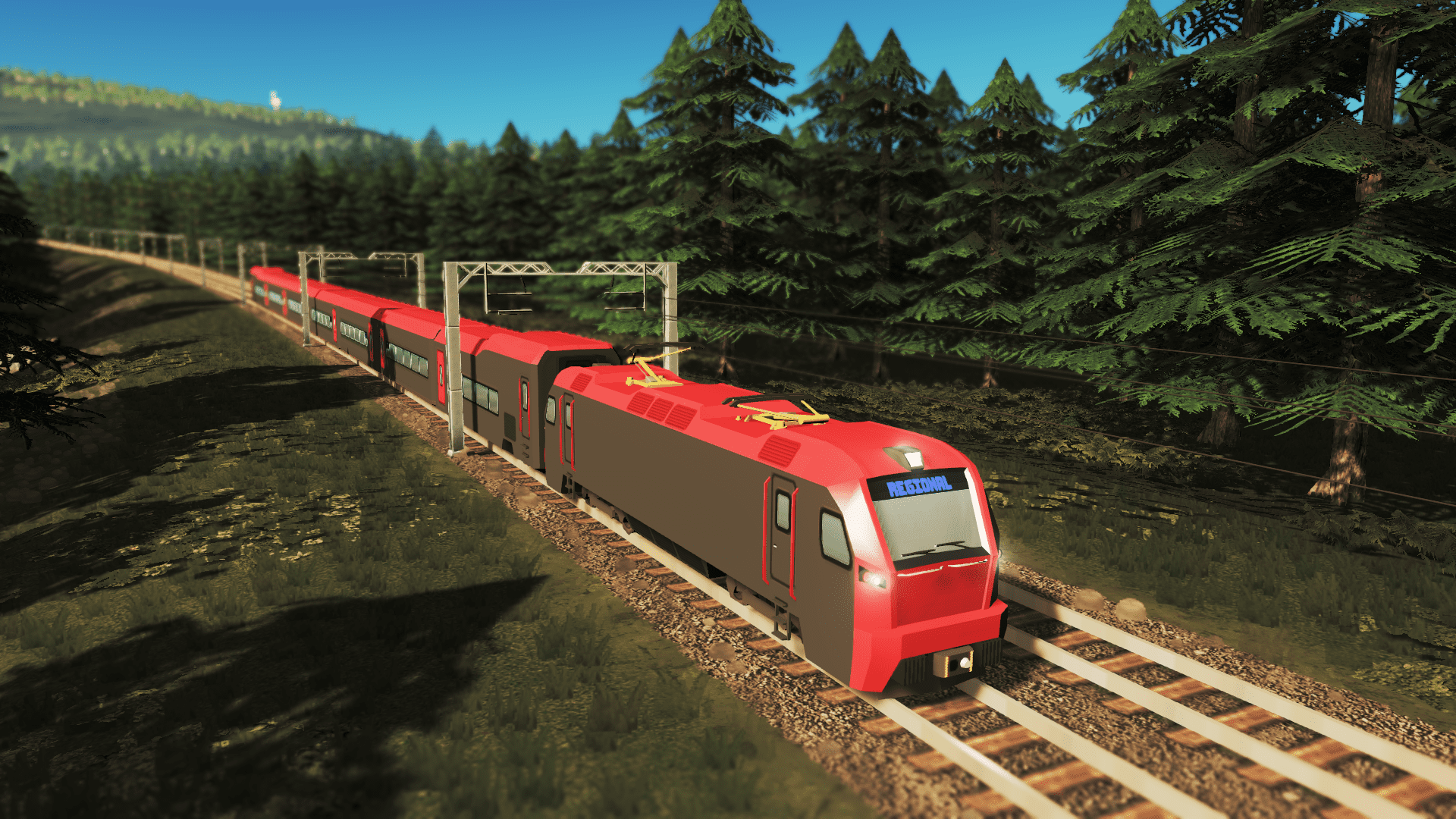 Generic Regional Train - 115m (Contemporary Red)