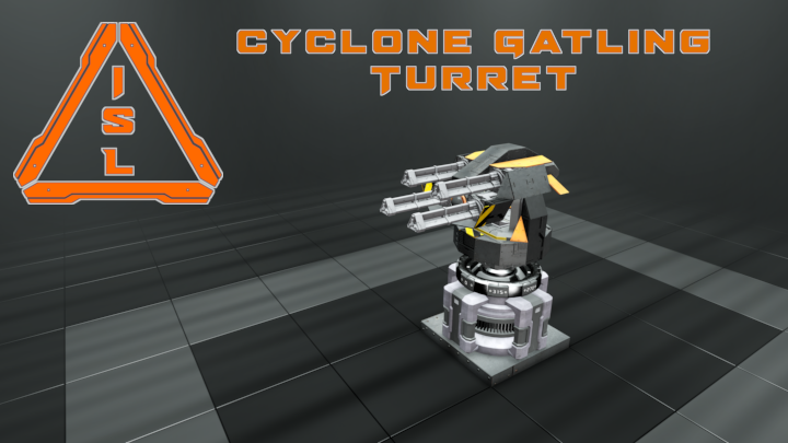 ISL - Cyclone Gatling Turret (Assembled)
