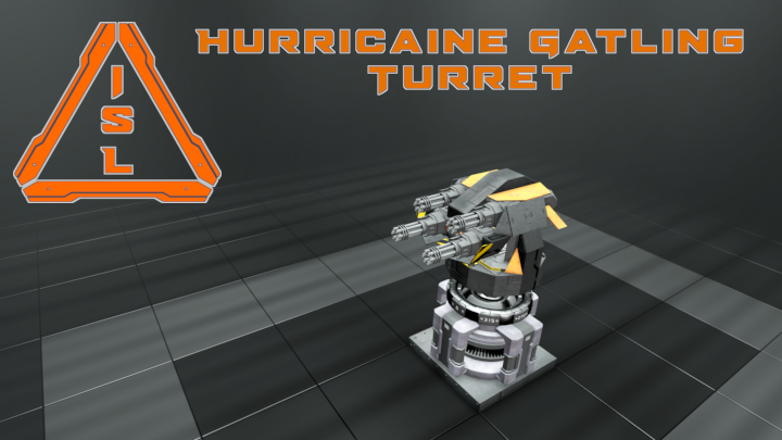 ISL - Hurricane Gatling Turret (Assembled)