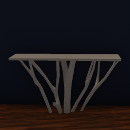 Tree Console Table (White Birch)