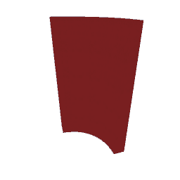 FW Rounded Wall 1x1m Woodchip Blood Red Tangle