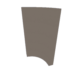FW Rounded Wall 1x1m Woodchip Tender Cacao