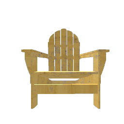 Adiron Chair - Worn Yellow Paint