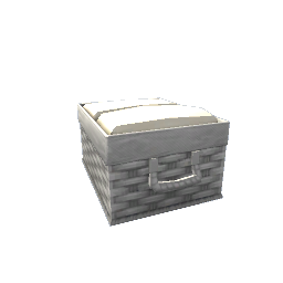 Wicker Towel Basket- V4