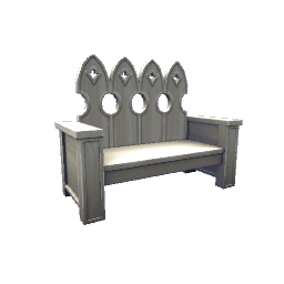 Medieval Bench- White