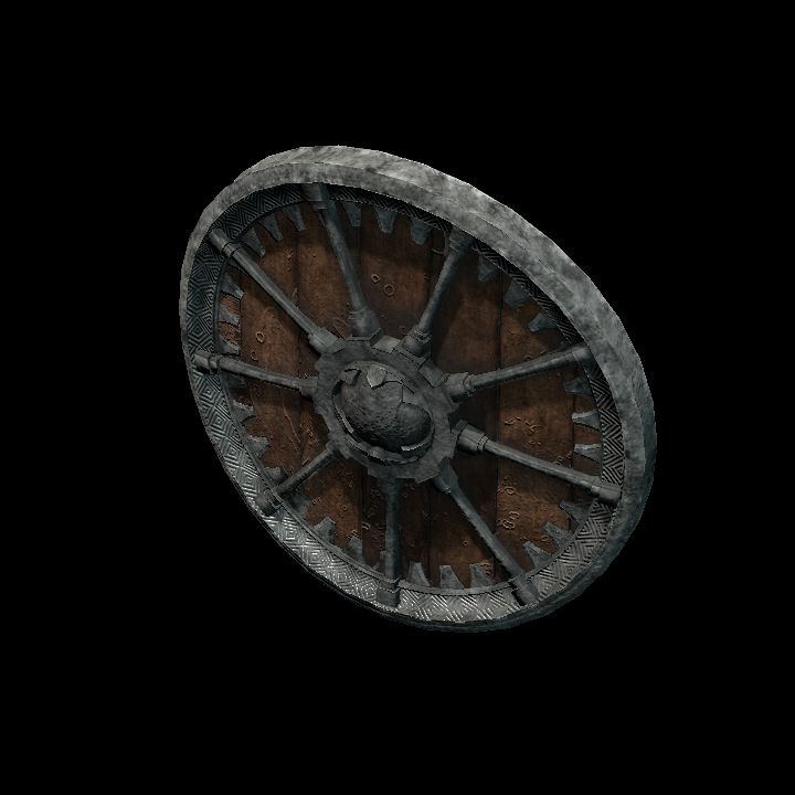 Shield, Round, Wood 2