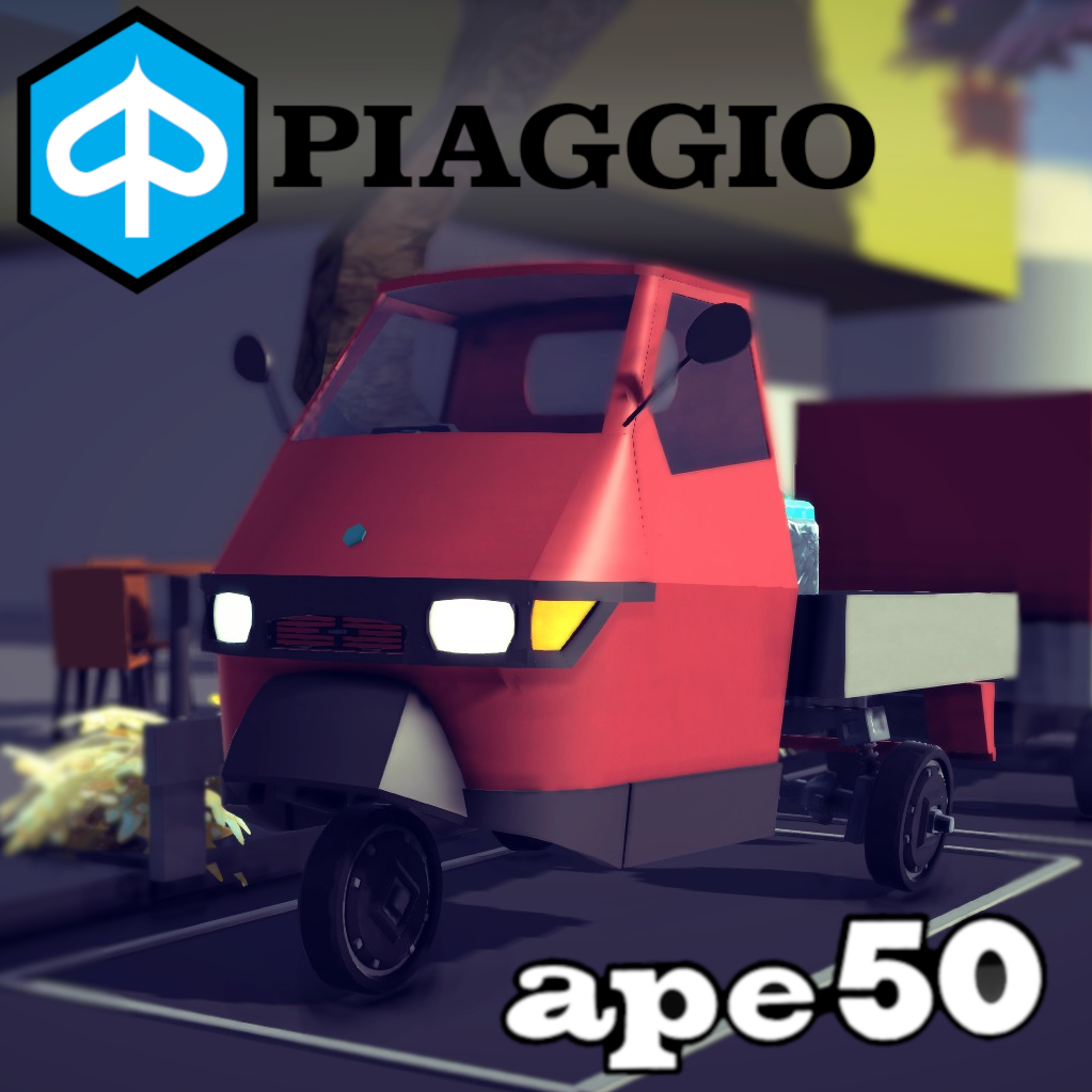 Engine Powered Piaggio "Ape"