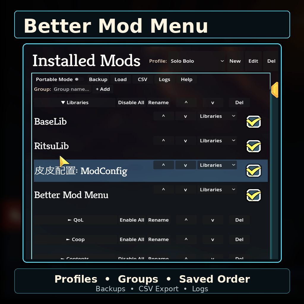 Better Mod Menu